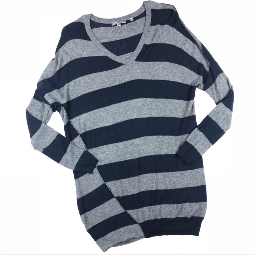 Vince stripes v-neck sweater